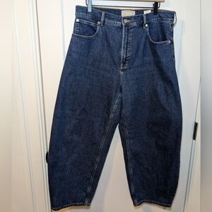 EVERLANE Women's 32 R Barrel Jeans High-Rise Organic Cotton